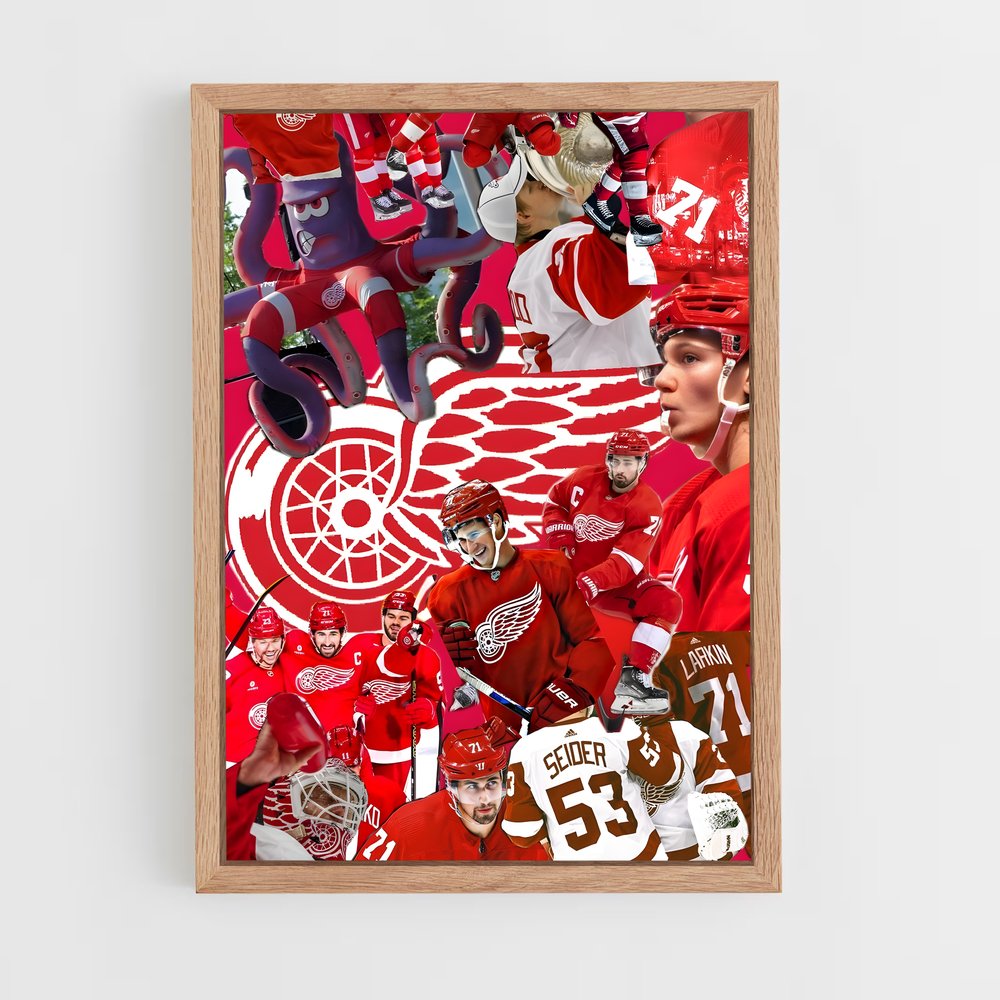 Poster Wings of Detroit – affiche Hockey sur glace (vue 4)